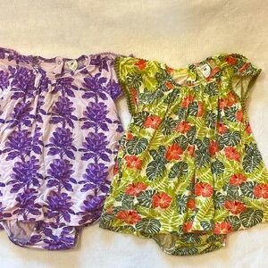 Kate Quinn 18-24 month skirted romper with snaps bundle of 2. EUC!